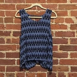 Blue tank top with an open back from Bali